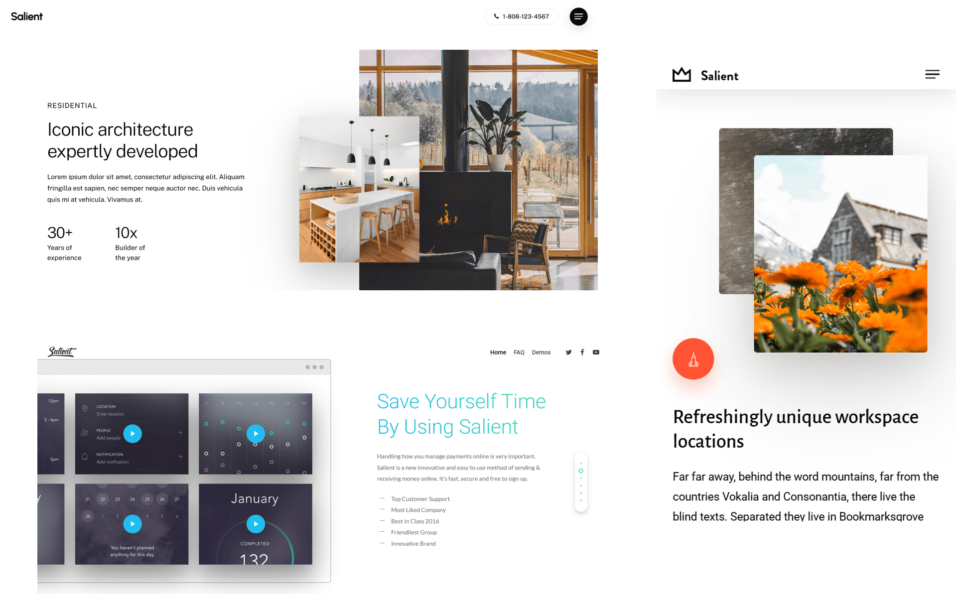 WordPress Salient Theme Vorlagen